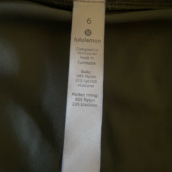 LULULEMON Olive high rise running leggings - Picture 6 of 6